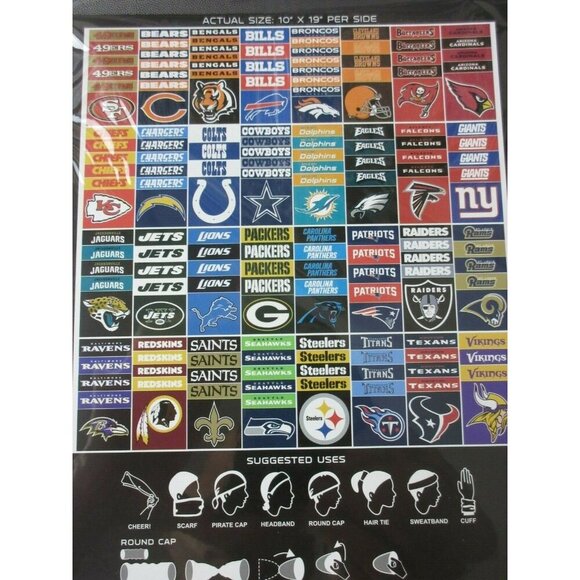 Cleveland Browns NFL Multi Purpose Team SuperDana Neck Gaiter Logo Scarf NWT - Picture 3 of 4